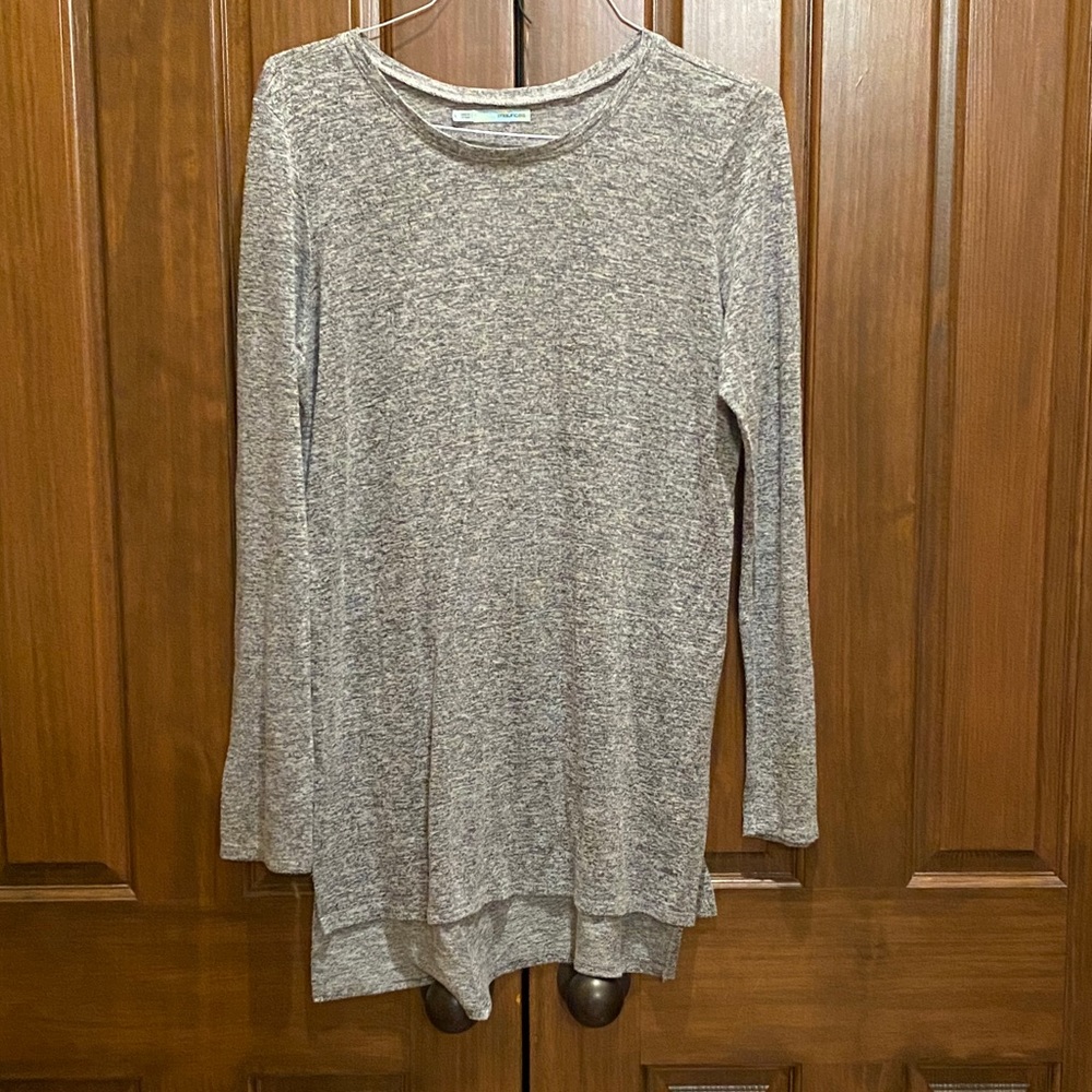 Soft grey long sweater